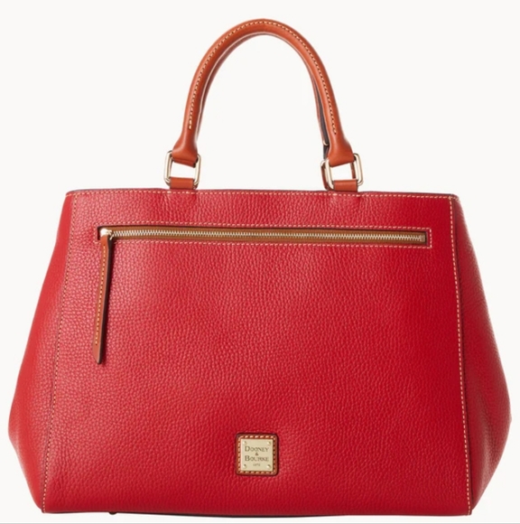 Dooney & Bourke Red Satchel Bag - Picture 1 of 4